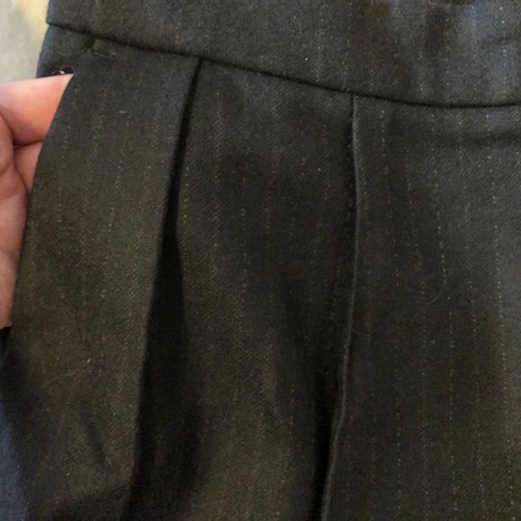 Dries van Noten Women's wool pants, charcoal/pinstripe, EU 40/Size US 8 - Picture 8 of 10